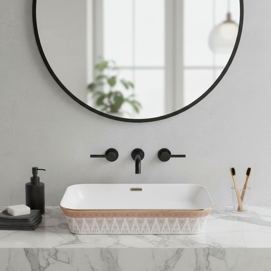 Gold Glossy Designer Wash Basin