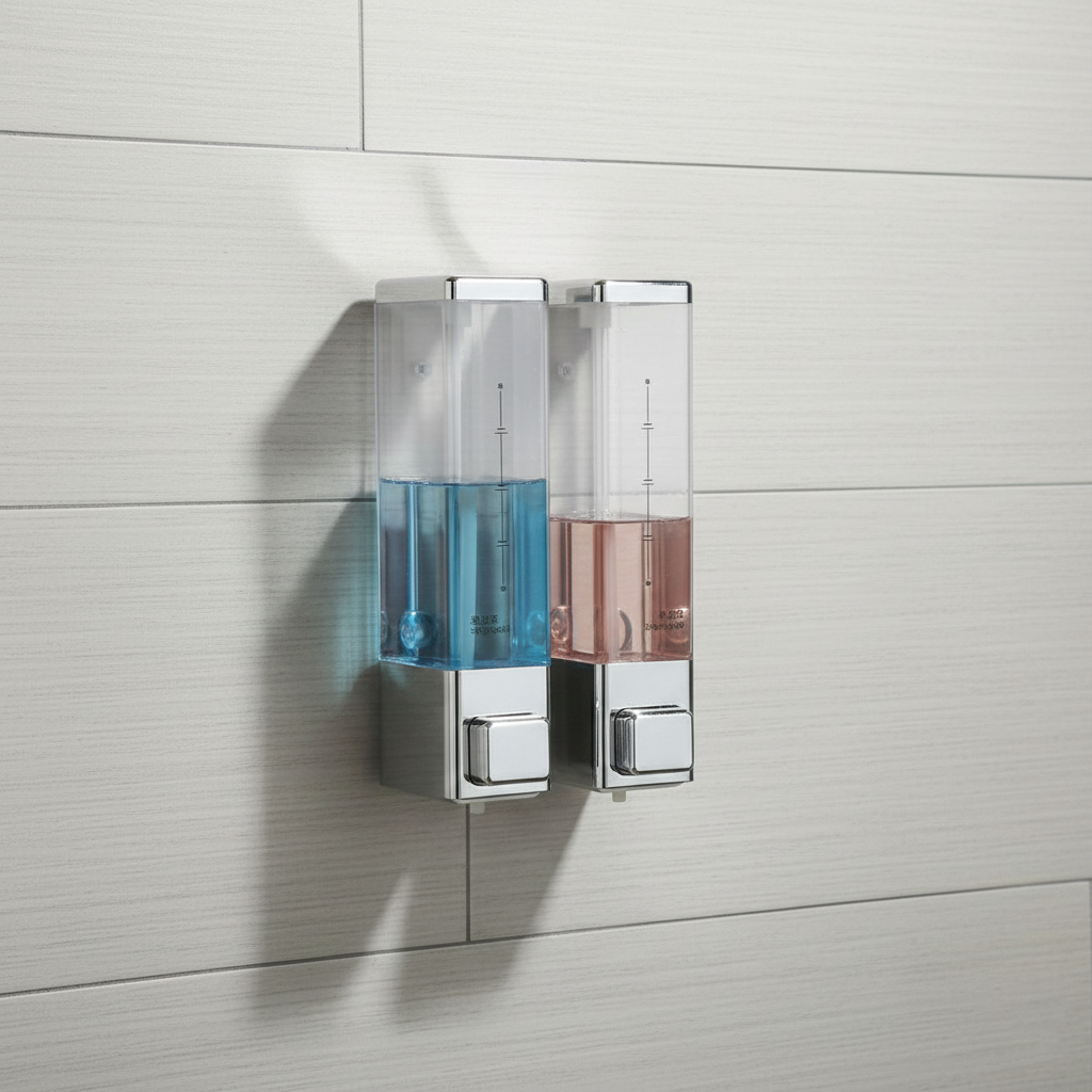 Silver Finish Soap Dispenser