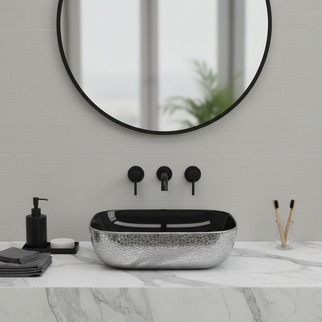 Black Glossy Designer Wash Basin
