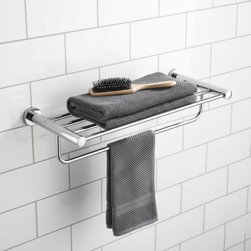 Mirror Polish Finish Towel Shelf-8720