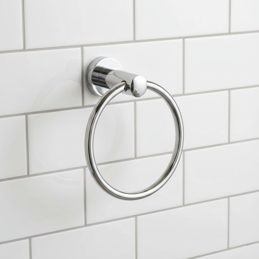 Mirror Polish Finish Towel Ring