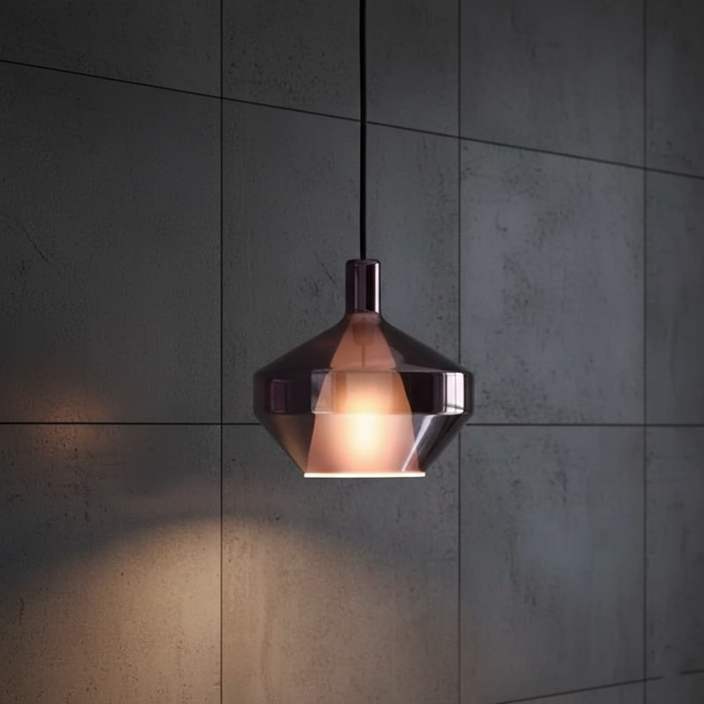 Purple Glass Finish Decorative Light