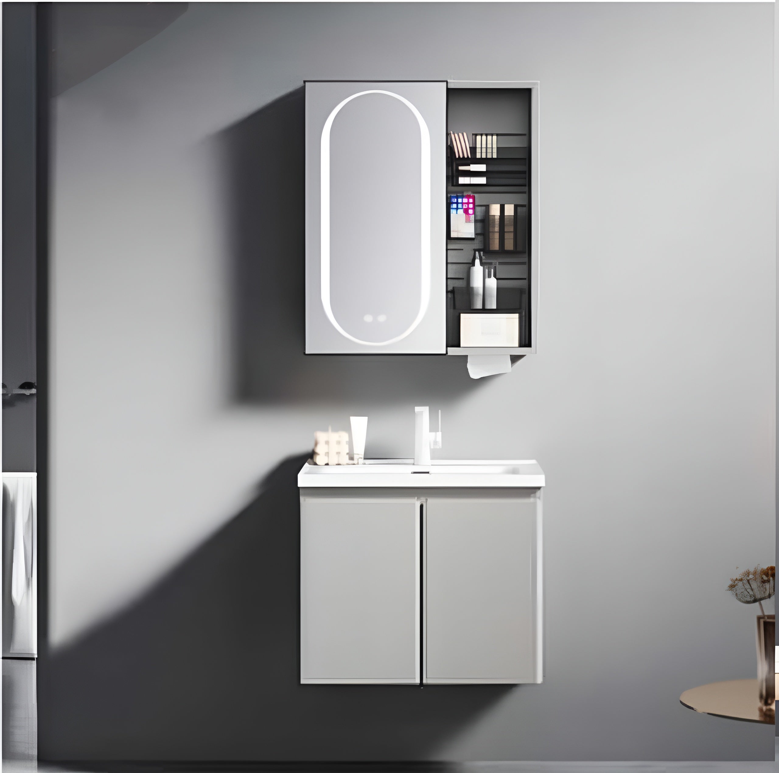 Stainless Steel Vanity Unit-370-60