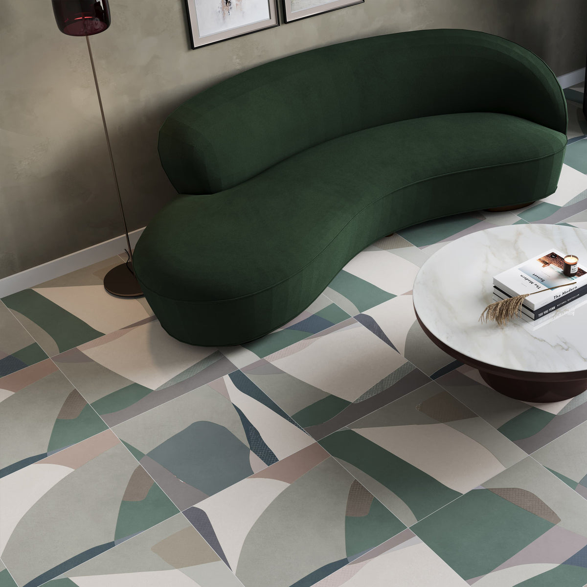 Shapes Gray Tile