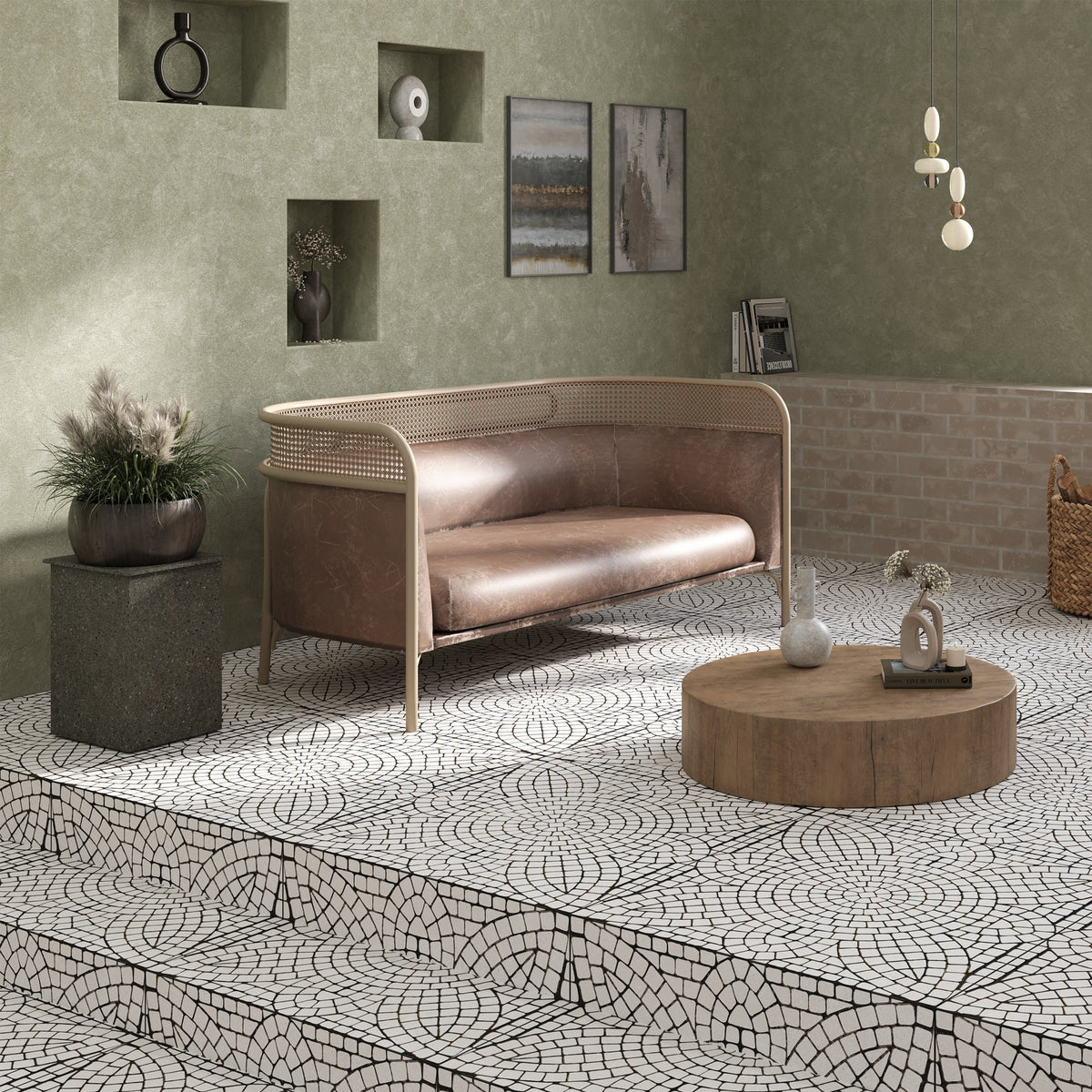 Stencil Prism Tile