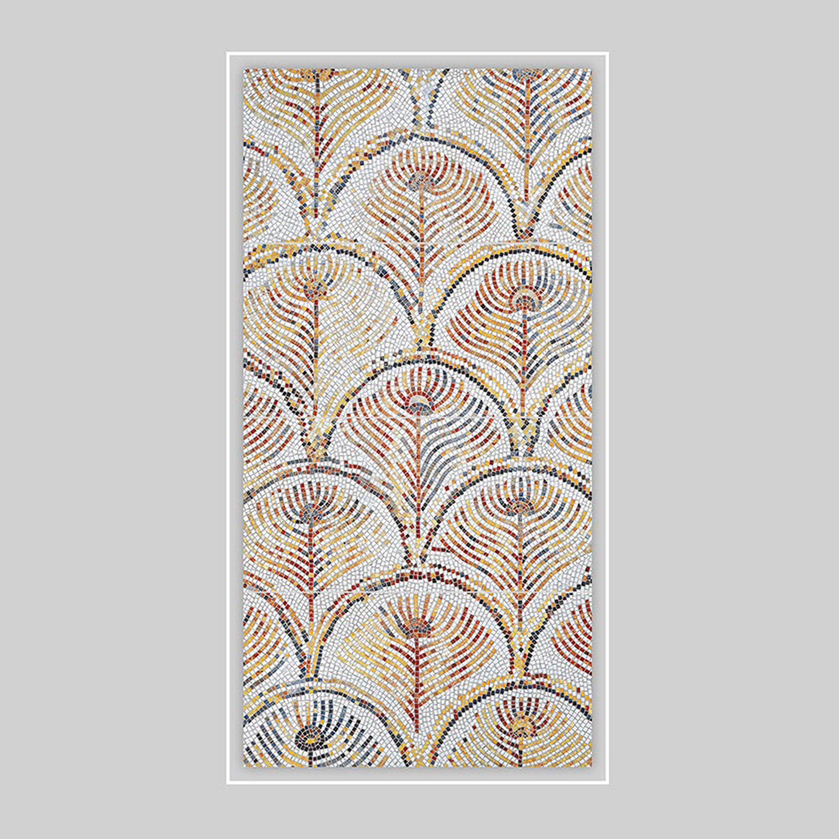 Geometric Bloom Granula Mosaic Tile