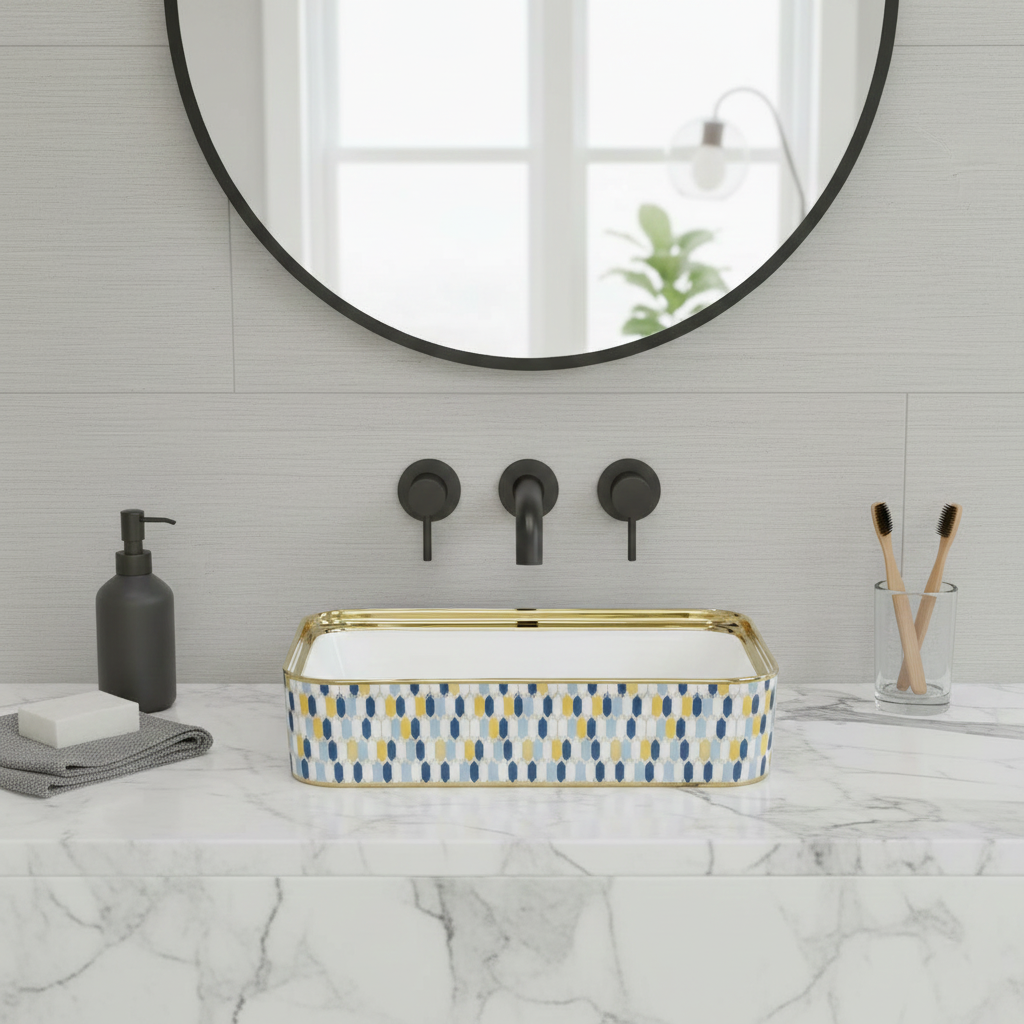 Gold Designer Wash Basin