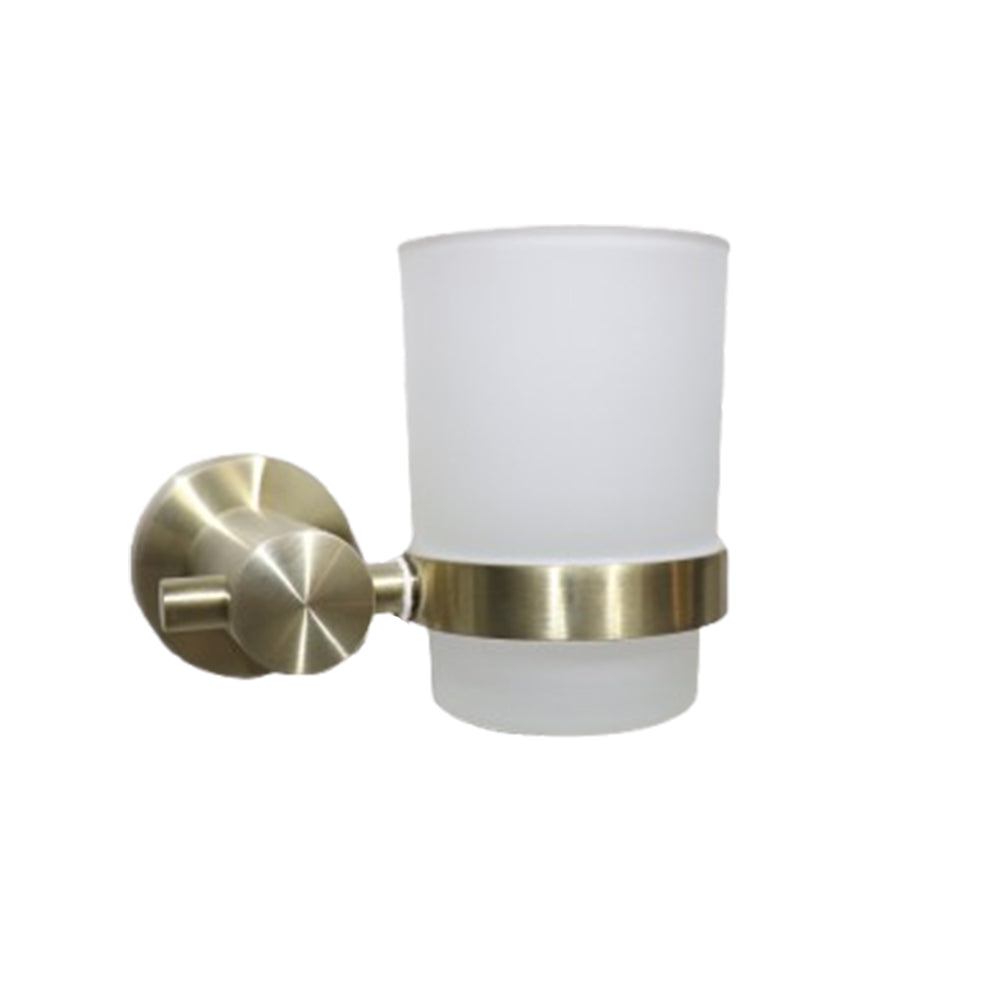 Brush Gold Finish Tumbler Holder-8738