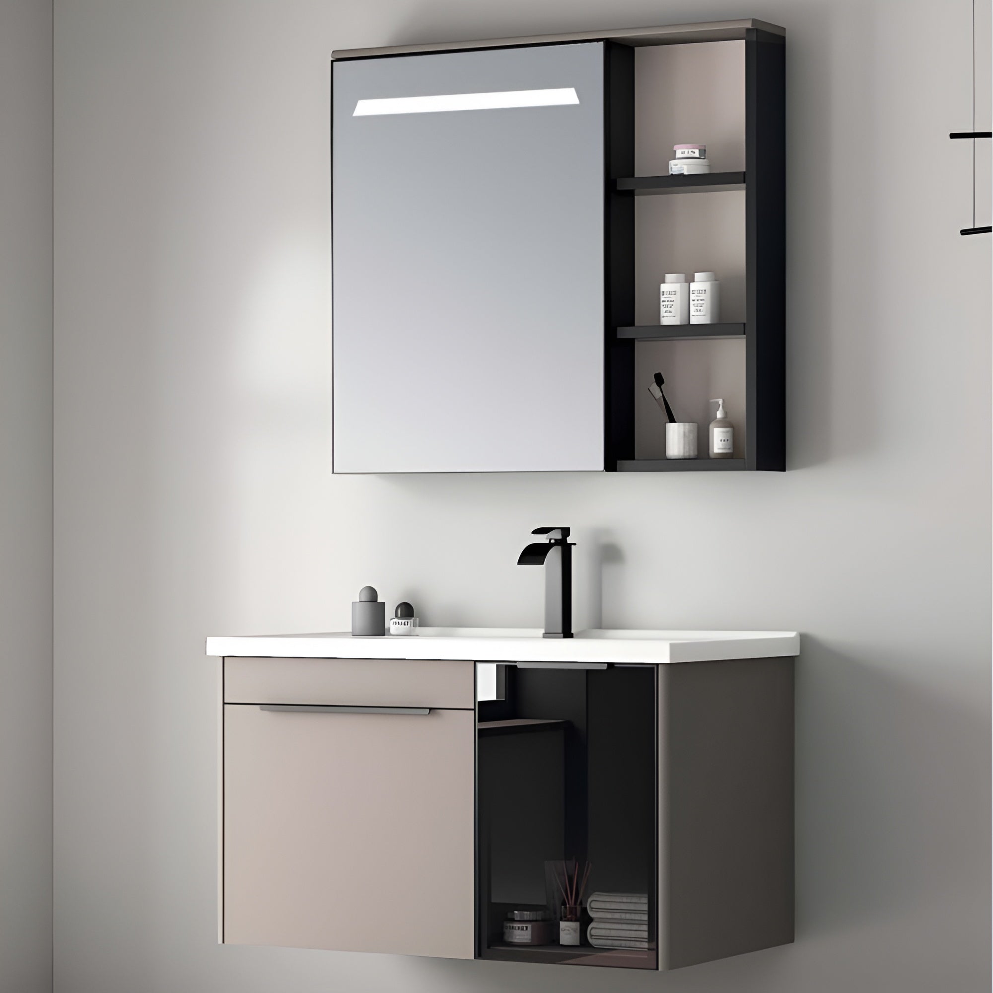 Stainless Steel Vanity Unit-BN6268D