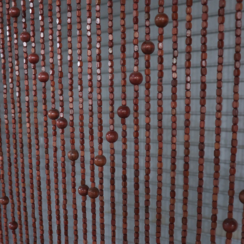 Wood Bed Designer Curtain