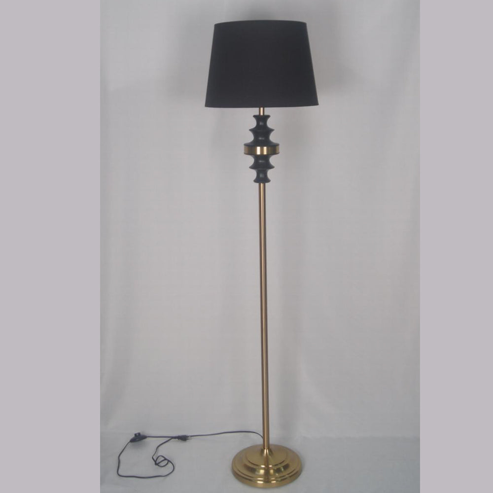 Gold Finish With Black Top Designer Lamp