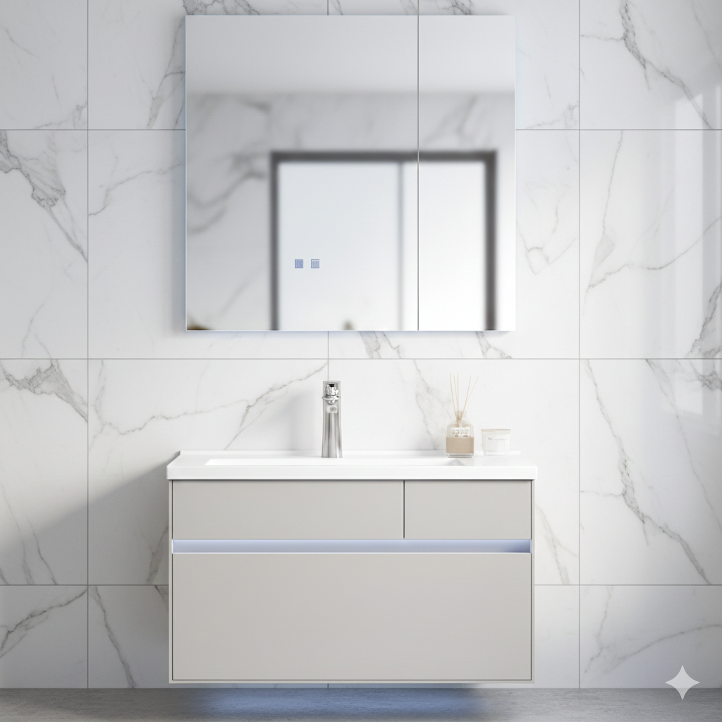 Stainless Steel Vanity Unit-BN322-80