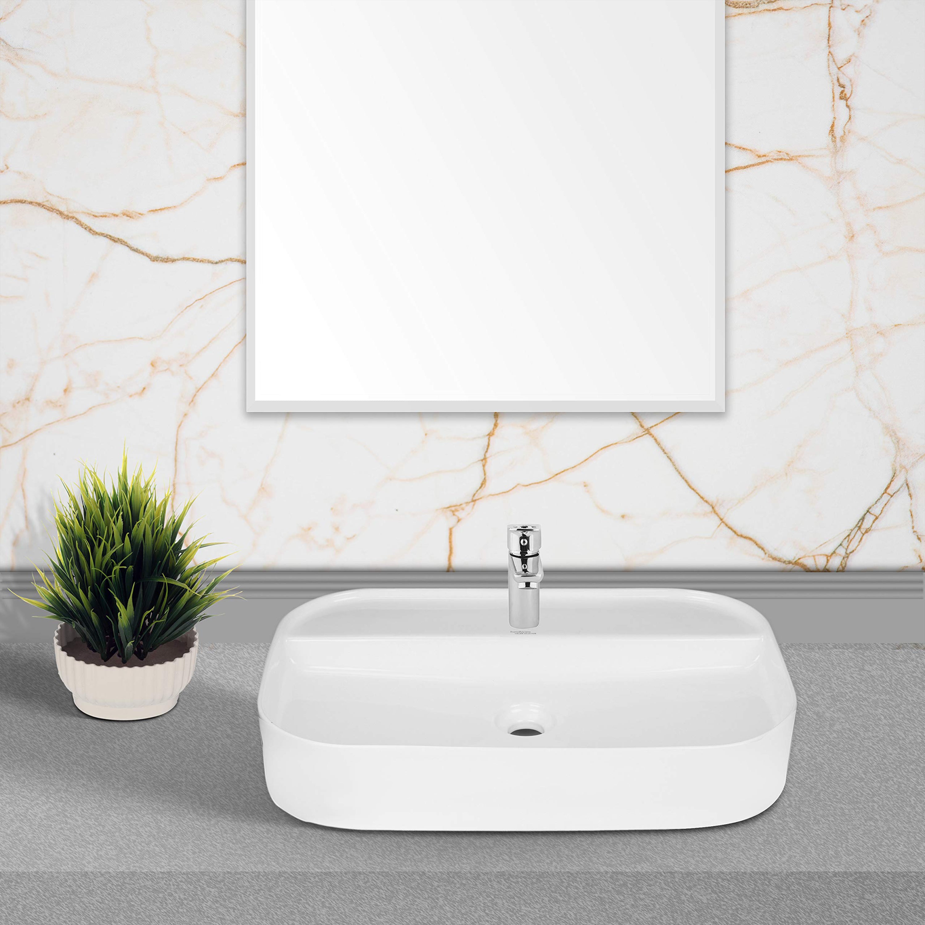 EDGE 65R TOP WASH BASIN