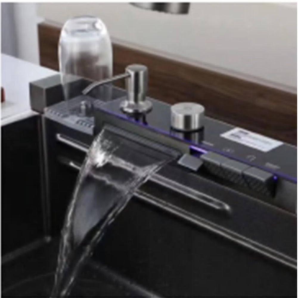 Gun Grey Finish Stainless Steel Smart Sink