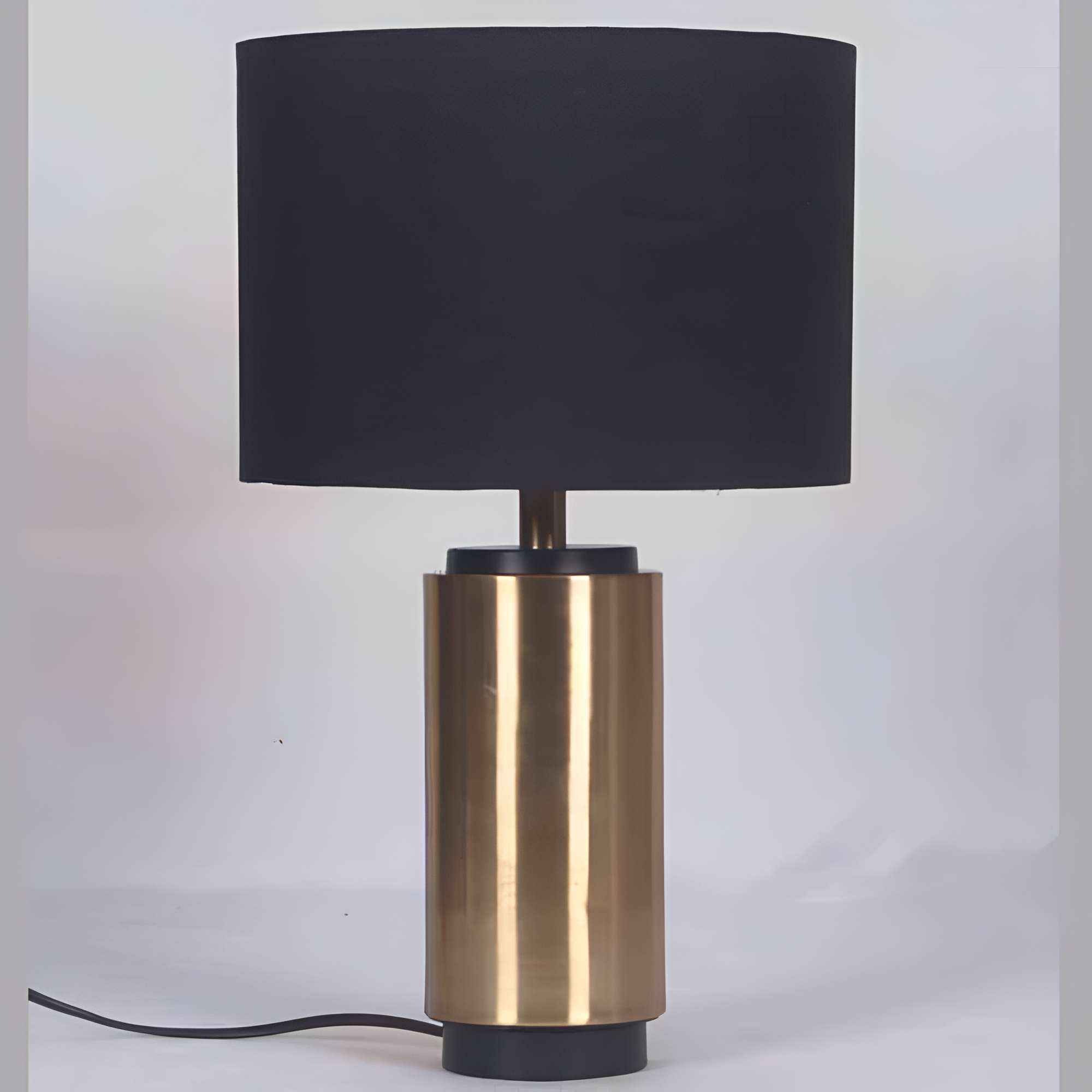 Gold Finish With Black top Table Lamp