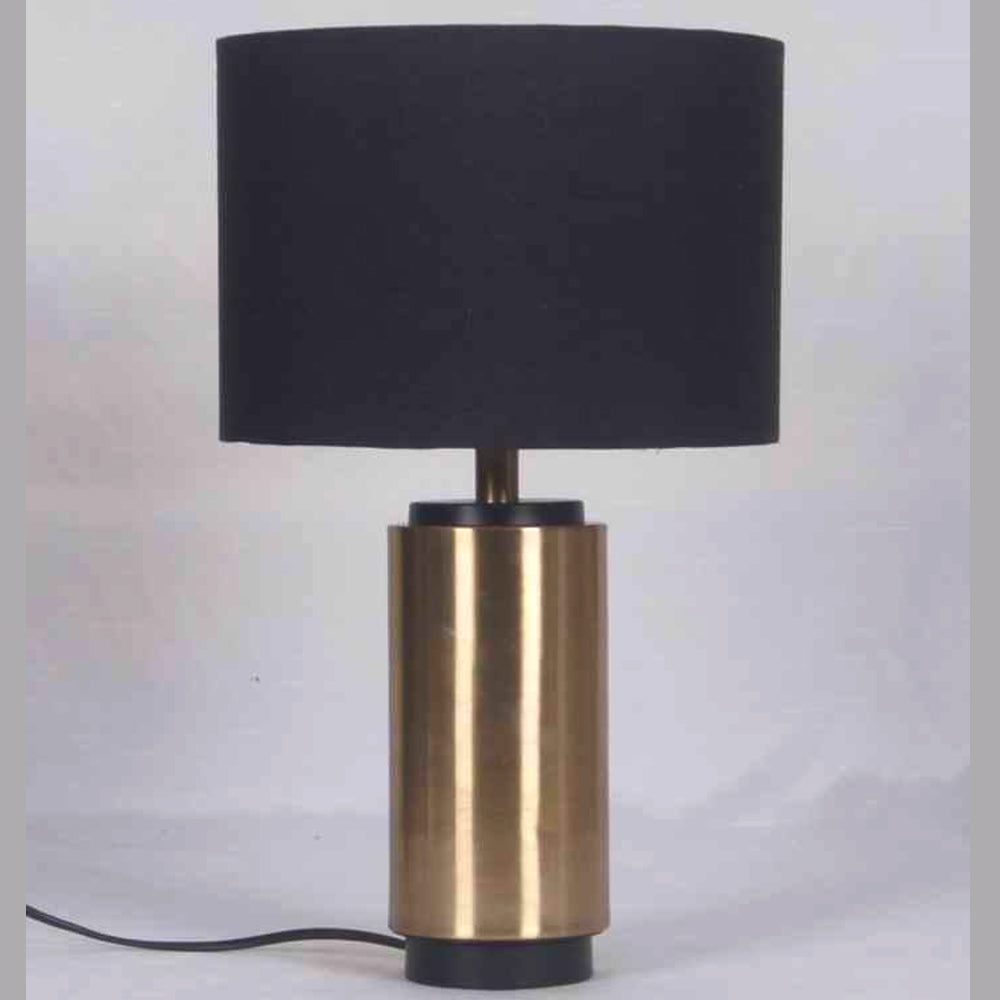 Gold Finish With Black top Table Lamp