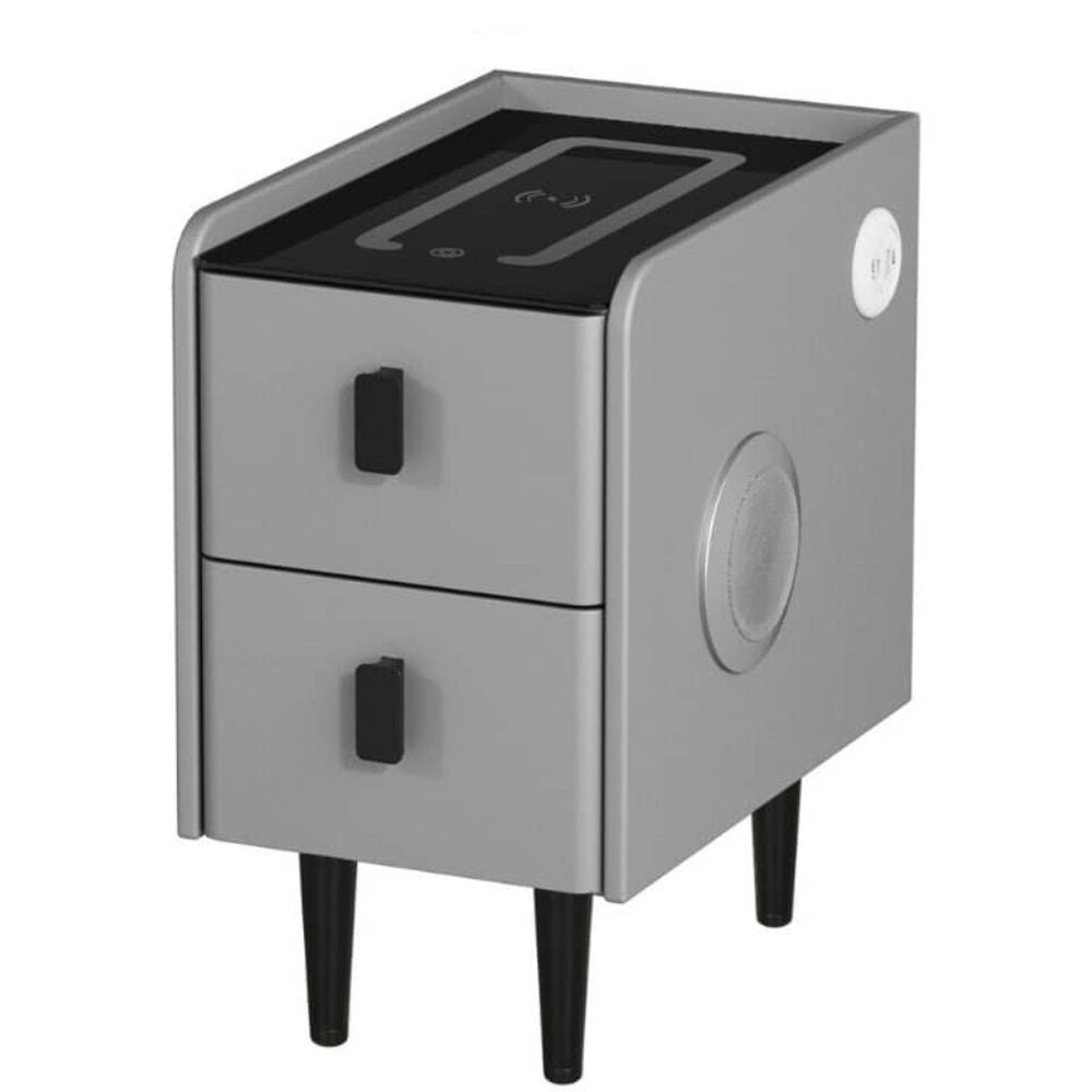 Smart Mable Wood Smart Nightstand Side Table